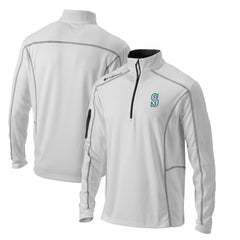 Seattle Mariners Columbia Omni-Wick Shotgun Quarter-Zip Pullover Top - White Pullover