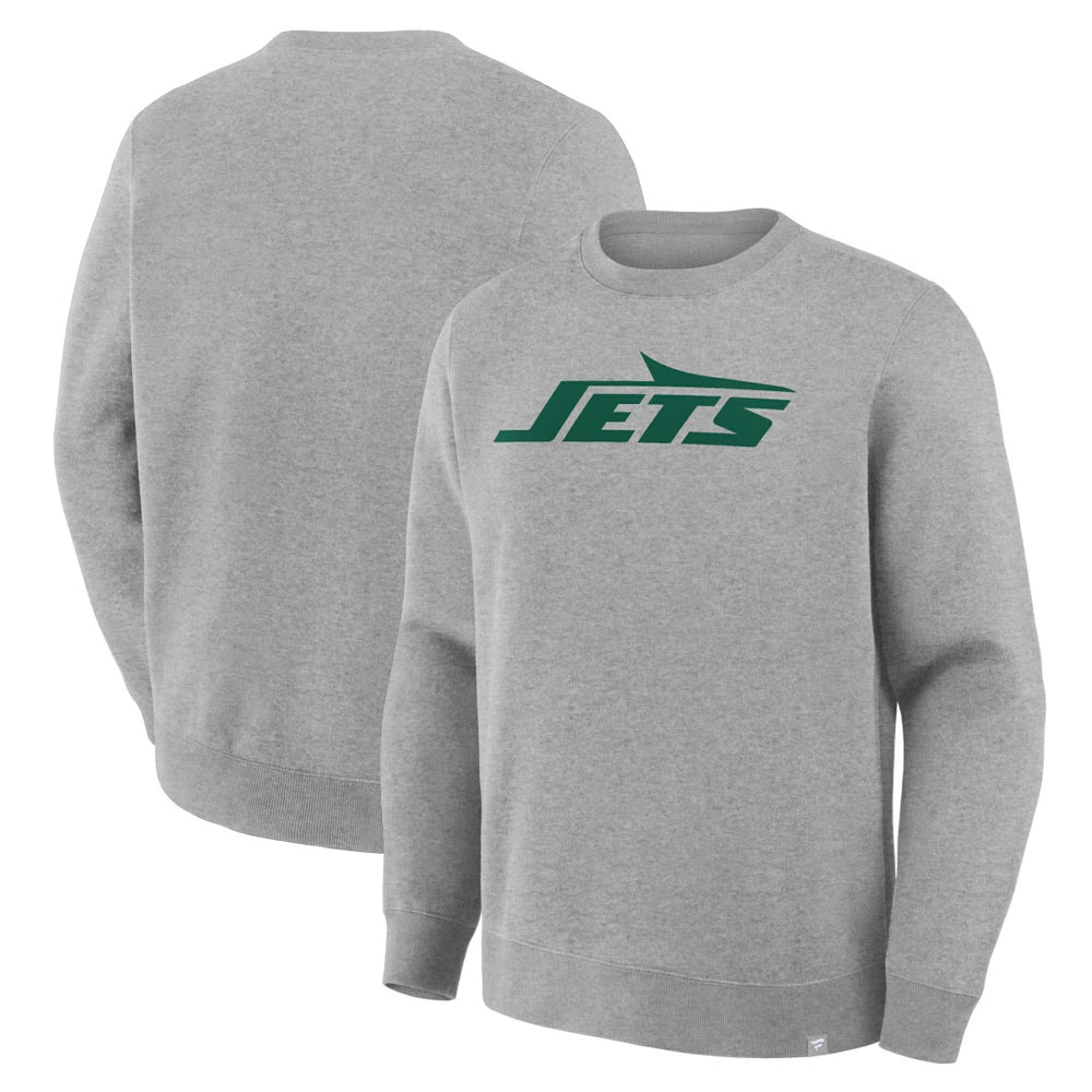 New York Jets Primary Logo Legacy Sweatshirt Heather Gray