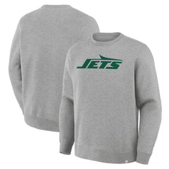 New York Jets Primary Logo Legacy Sweatshirt Heather Gray