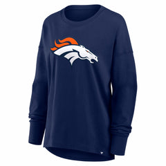 Denver Broncos Women's Essential Long Sleeve T-Shirt Navy