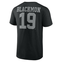 Charlie Blackmon Colorado Rockies Player Icon Name & Number T-Shirt - Black T-shirts