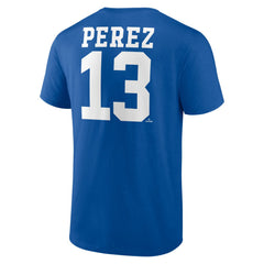 Salvador Perez Kansas City Royals Player Icon Name & Number T-Shirt - Royal T-shirts