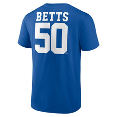Mookie Betts Los Angeles Dodgers Player Icon Name & Number T-Shirt - Royal T-shirts