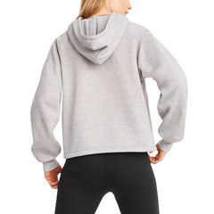 Green Bay Packers DKNY Sport Women's Debbie Dolman Raglan Pullover Hoodie Heather Gray