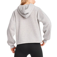 Tampa Bay Buccaneers DKNY Sport Women's Debbie Dolman Raglan Pullover Hoodie Heather Gray