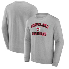Cleveland Guardians Heart & Soul Pullover Sweatshirt - Heather Gray Pullover