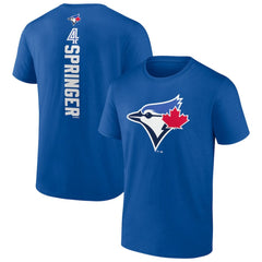 George Springer Toronto Blue Jays Playmaker Name & Number T-Shirt - Royal T-shirts