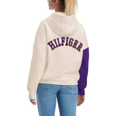 Minnesota Vikings Tommy Hilfiger Women's Harriet Pullover Hoodie Cream/Purple