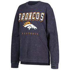 Denver Broncos G-III 4Her by Carl Banks Women's Comfy Cord Pullover Sweatshirt Navy