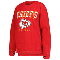 Kansas City Chiefs G-III 4Her by Carl Banks Women's Comfy Cord Pullover Sweatshirt Red