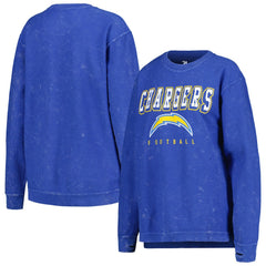 Los Angeles Chargers G-III 4Her by Carl Banks Women's Comfy Cord Pullover Sweatshirt Powder Blue