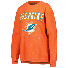 Miami Dolphins G-III 4Her by Carl Banks Women's Comfy Cord Pullover Sweatshirt Orange