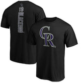 Charlie Blackmon Colorado Rockies Playmaker Name & Number T-Shirt - Black T-shirts