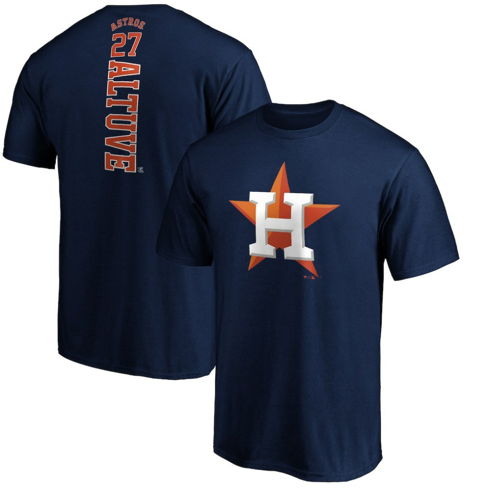 Jose Altuve Houston Astros Playmaker Name & Number T-Shirt - Navy T-shirts
