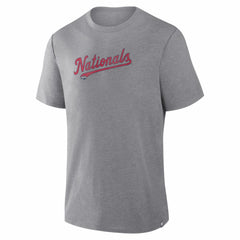 Washington Nationals Fanatics Play Tribute Tri-Blend T-Shirt - Heather Gray T-shirts