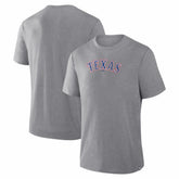 Texas Rangers Fanatics Play Tribute Tri-Blend T-Shirt - Heather Gray T-shirts