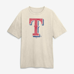 Texas Rangers Fanatics Stadium Slub T-Shirt - Cream T-shirts