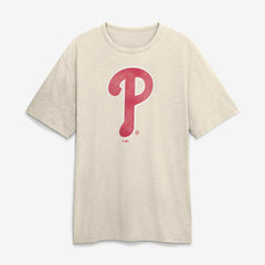 Philadelphia Phillies Fanatics Stadium Slub T-Shirt - Cream T-shirts