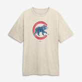 Chicago Cubs Fanatics Stadium Slub T-Shirt - Tan T-shirts