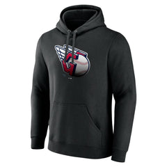 Cleveland Guardians Midnight Mascot Pullover Hoodie - Black Hoodies
