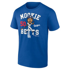 Mookie Betts Los Angeles Dodgers Caricature T-Shirt - Royal T-shirts