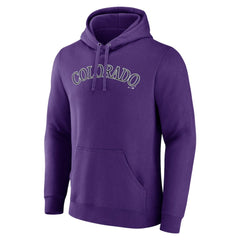 Colorado Rockies Official Wordmark Pullover Hoodie - Purple Hoodies