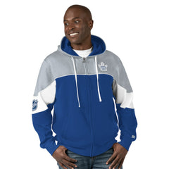 NHL Toronto Maple Leafs Starter Power Forward Full-Zip Hoodie - Blue/Gray