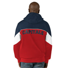 NHL Washington Capitals Starter Power Forward Full-Zip Hoodie - Red/Navy