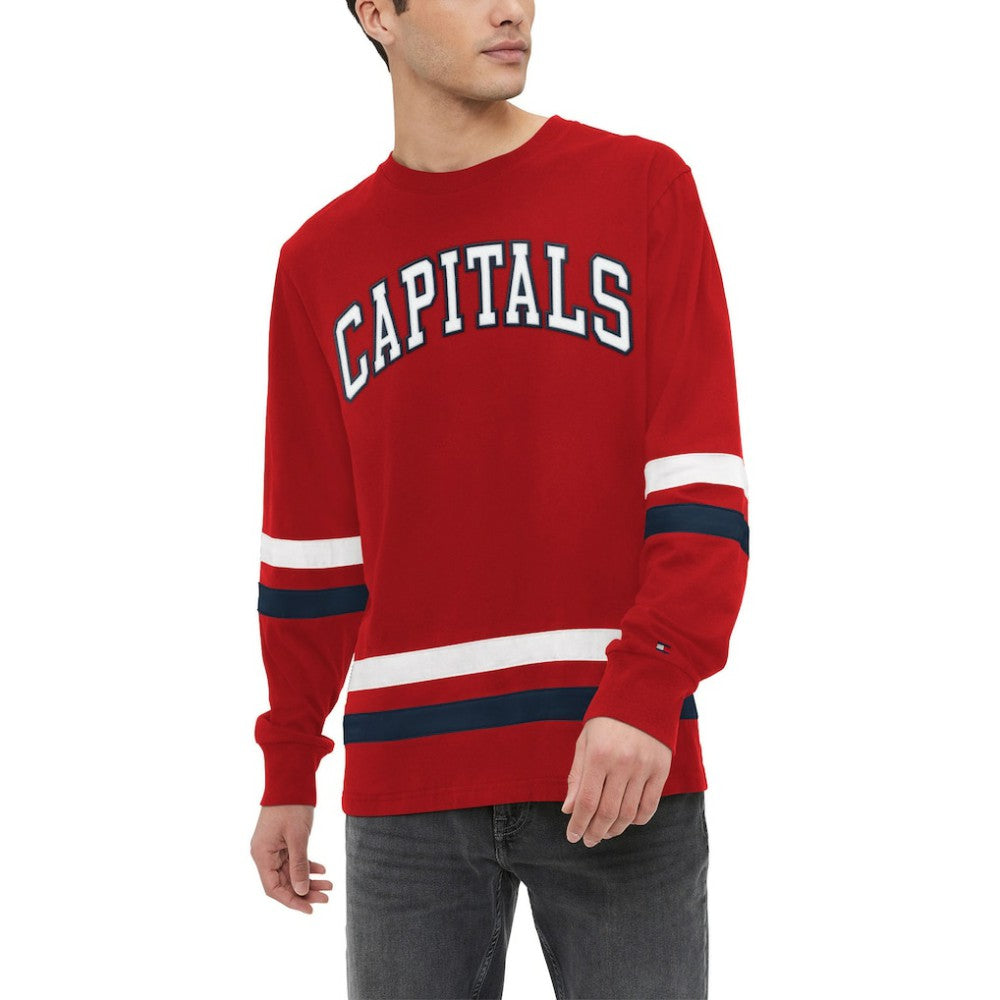 NHL Washington Capitals Tommy Hilfiger Nolan Long Sleeve T-Shirt - Red