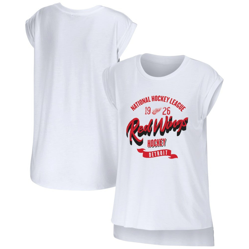 NHL Detroit Red Wings WEAR by Erin Andrews Women's Domestic Tank Top - White