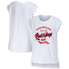 NHL Detroit Red Wings WEAR by Erin Andrews Women's Domestic Tank Top - White