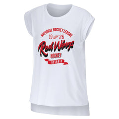 NHL Detroit Red Wings WEAR by Erin Andrews Women's Domestic Tank Top - White