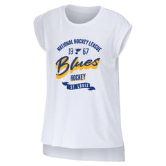 NHL St. Louis Blues WEAR by Erin Andrews Women's Domestic Tank Top - White