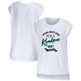 NHL Seattle Kraken WEAR by Erin Andrews Women's Domestic Tank Top - White