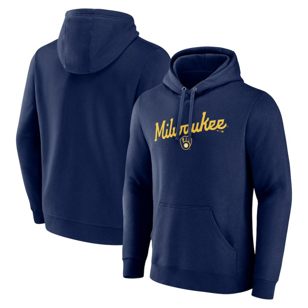 Milwaukee Brewers Series Sweep Pullover Hoodie - Navy Hoodies