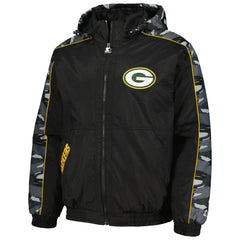 Green Bay Packers Starter Thursday Night Gridiron Full-Zip Hoodie Black
