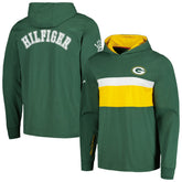 Green Bay Packers Tommy Hilfiger Morgan Long Sleeve Hoodie T-Shirt Green