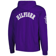 Minnesota Vikings Tommy Hilfiger Morgan Long Sleeve Hoodie T-Shirt Purple