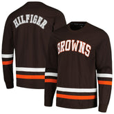 Cleveland Browns Tommy Hilfiger Nolan Long Sleeve T-Shirt Brown/Orange