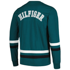Philadelphia Eagles Tommy Hilfiger Nolan Long Sleeve T-Shirt Midnight Green/Black