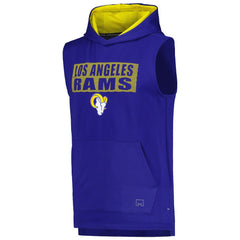 Los Angeles Rams MSX by Michael Strahan Marathon Sleeveless Pullover Hoodie Royal