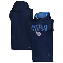 Tennessee Titans MSX by Michael Strahan Marathon Sleeveless Pullover Hoodie Navy
