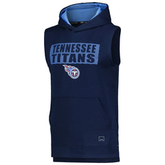 Tennessee Titans MSX by Michael Strahan Marathon Sleeveless Pullover Hoodie Navy