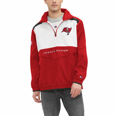 Tampa Bay Buccaneers Tommy Hilfiger Carter Half-Zip Hooded Top Red/White