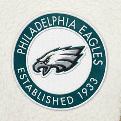 Philadelphia Eagles Tommy Hilfiger Jordan Sherpa Quarter-Zip Sweatshirt Cream