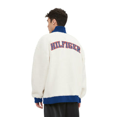 New York Giants Tommy Hilfiger Jordan Sherpa Quarter-Zip Sweatshirt Cream