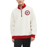 Kansas City Chiefs Tommy Hilfiger Jordan Sherpa Quarter-Zip Sweatshirt Cream