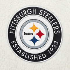 Pittsburgh Steelers Tommy Hilfiger Jordan Sherpa Quarter-Zip Sweatshirt Cream