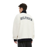 Las Vegas Raiders Tommy Hilfiger Jordan Sherpa Quarter-Zip Sweatshirt Cream