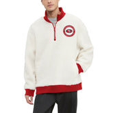 San Francisco 49ers Tommy Hilfiger Jordan Sherpa Quarter-Zip Sweatshirt Cream